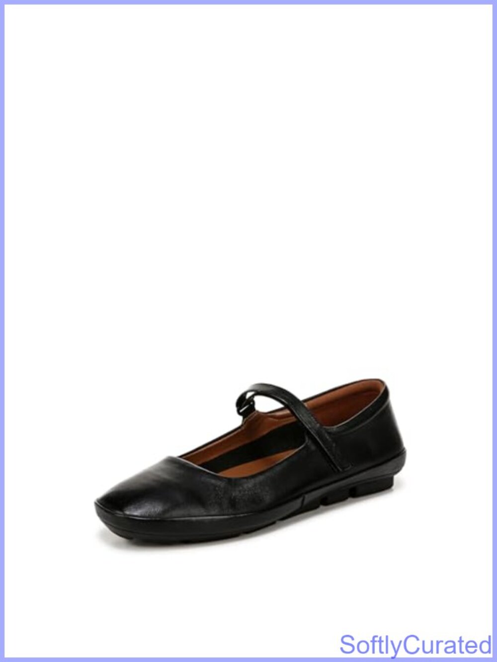 Mary Jane Flats Leather Hook & Loop Comfort Round Toe Shoes